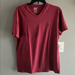 Polo Ralph Lauren Men's Red V-Neck T-Shirt